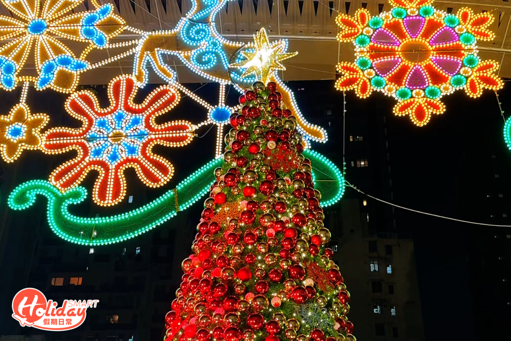 利東街聖誕8米高蕾絲聖誕樹