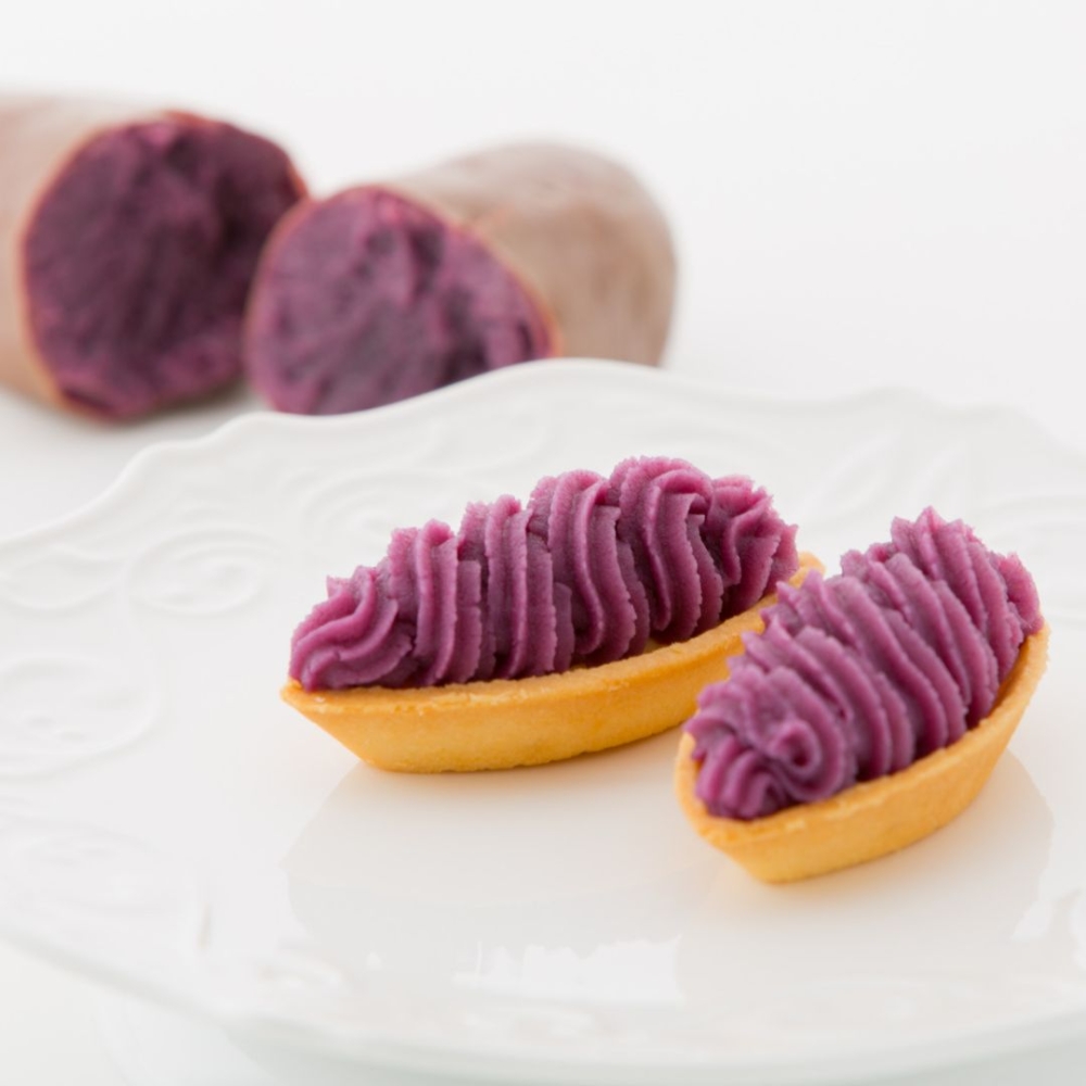 御菓子御殿：紫薯撻。