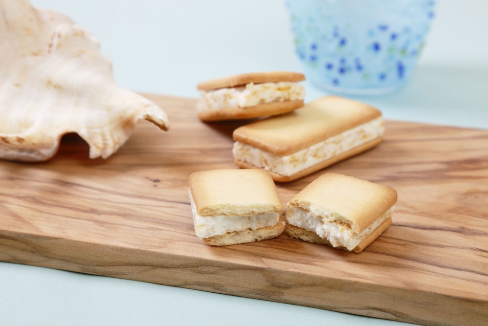 塩屋：雪鹽厚夾心餅乾。