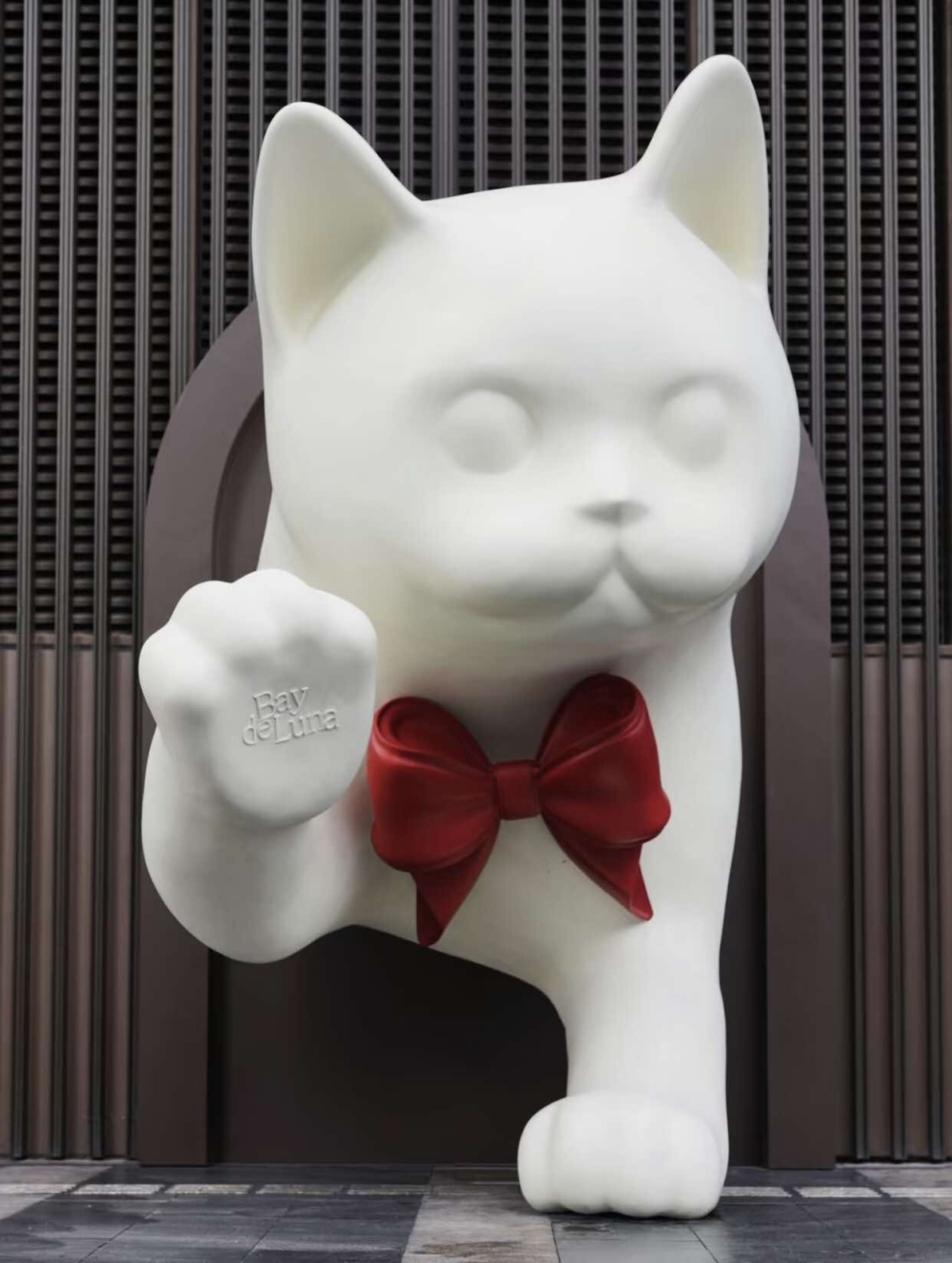 周邊設置了各種貓咪聖誕裝置，充滿可愛感的聖誕氣氛！