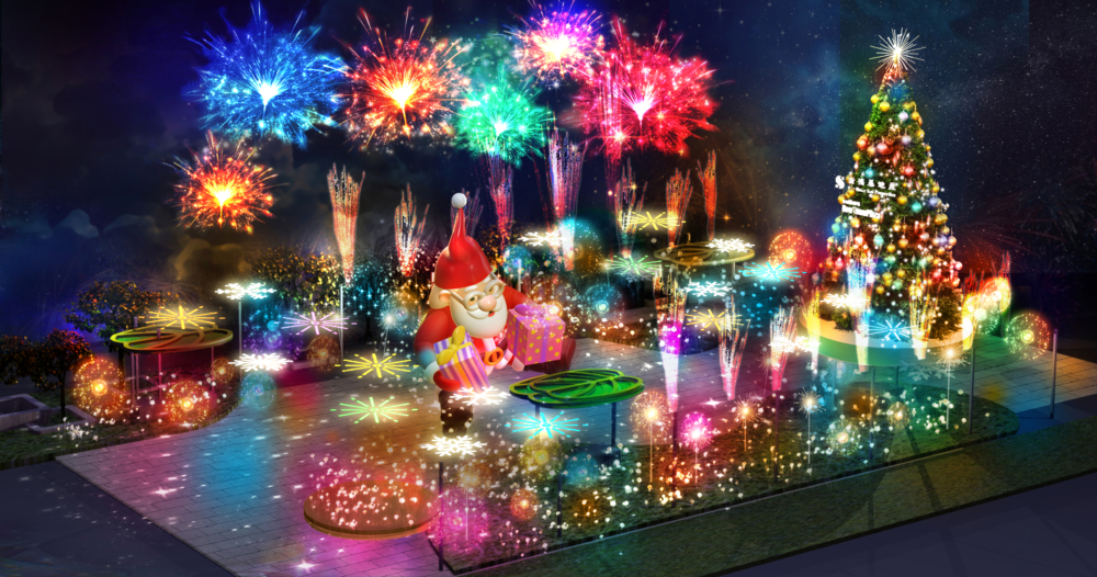 這場的煙花匯演歷時8分鐘。