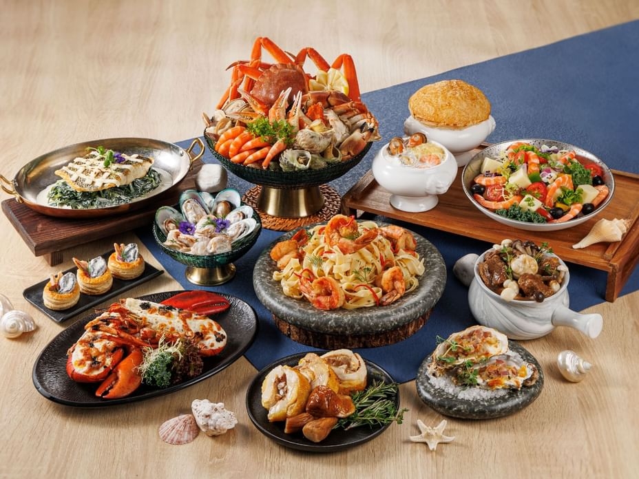 香港百樂酒店：「尋味歐洲」海鮮自助晚餐。