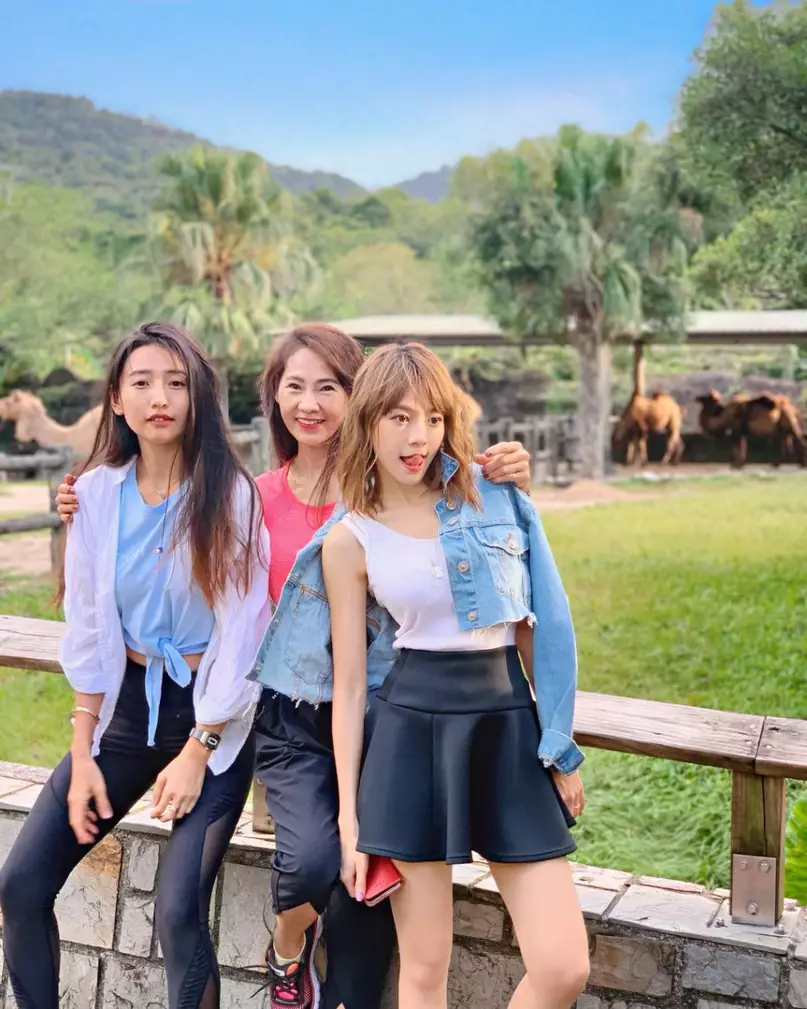 林明禎一家人都是出了名的美女俊男，姐姐林詩枝更是比林明禎早8年出道