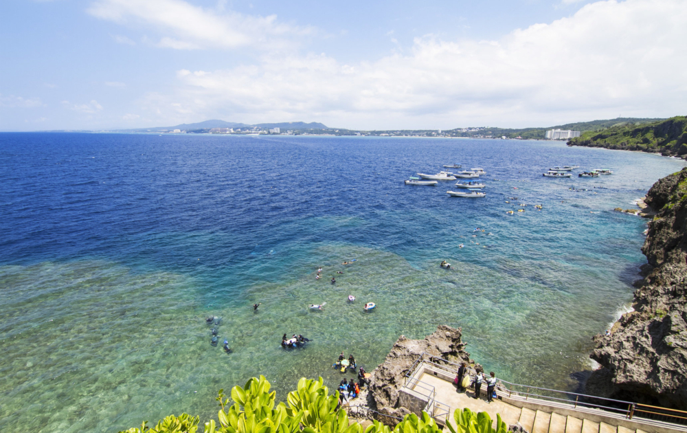 青之洞窟及周邊。