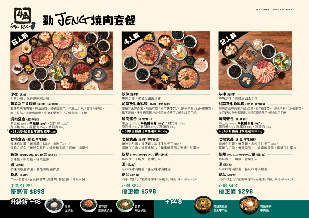 勁JENG燒肉套餐。