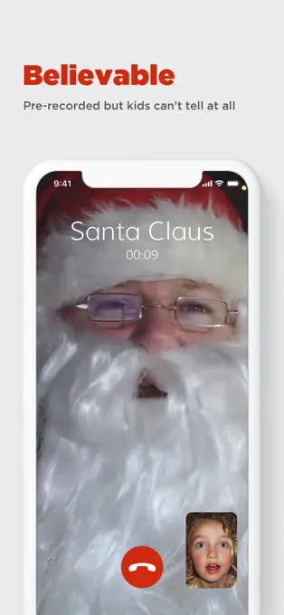 撥打電話就可以與聖誕老人視訊!