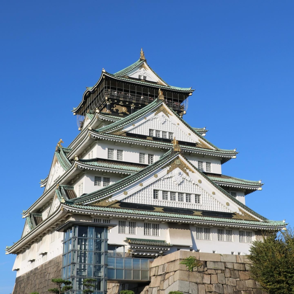 大阪城。