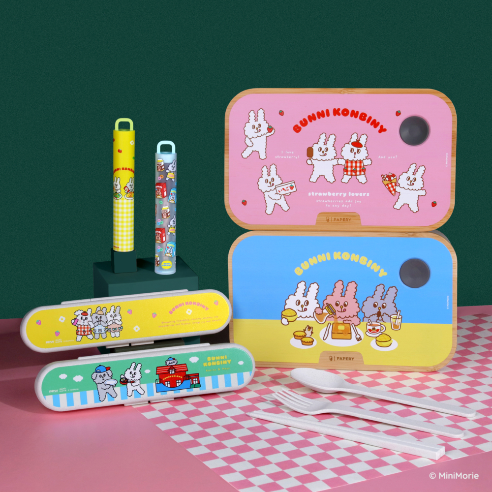 誠品書店的Bunni Konbiny環保餐具設計風格得意且時尚!