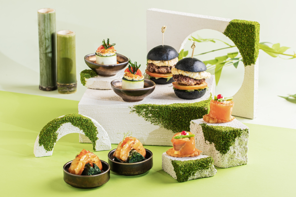 「熊貓樂園下午茶」 鹹點有4款口味,每款都別具特色!