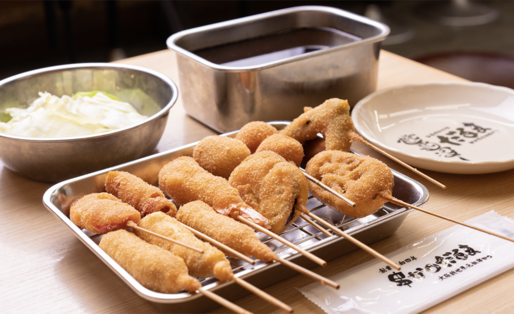 達摩串炸(大阪新世界元祖炸串達摩)。