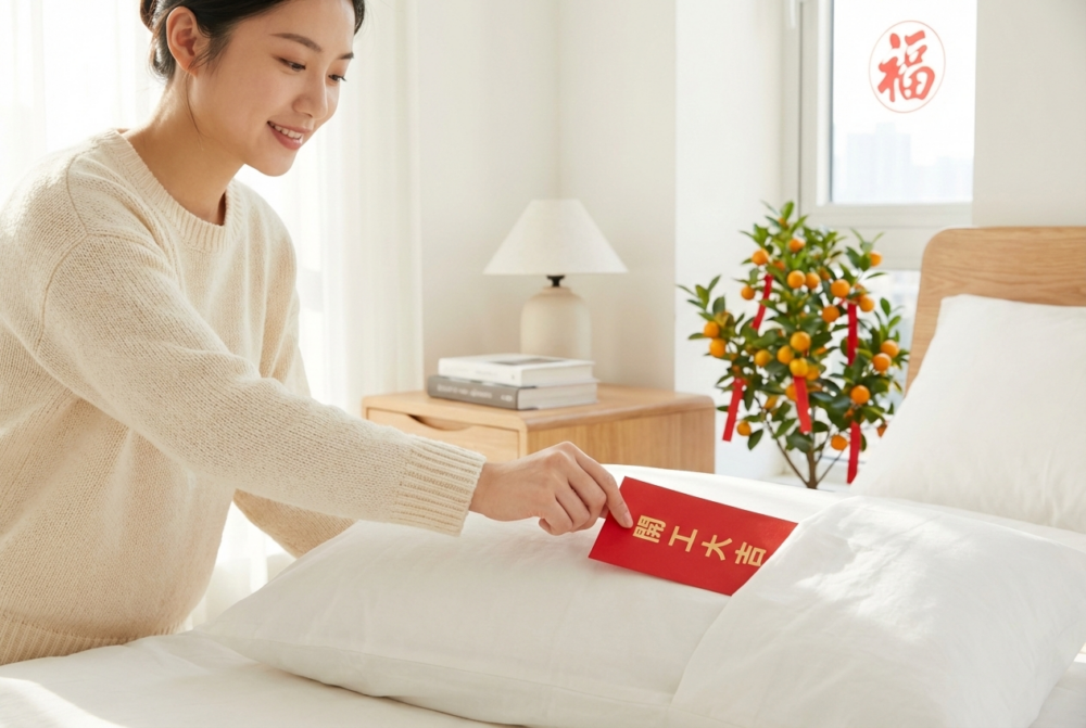 如果辦公室不便收藏，可將開工利是放在枕頭下或書桌角，助全年財運與事業運持續累積。