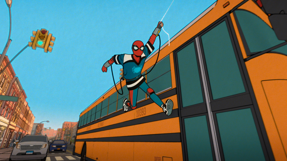 動畫以彼得帕克 Peter Parker 剛獲得超能力後的故事為核心,展現一個耳目一新的平行宇宙設定。