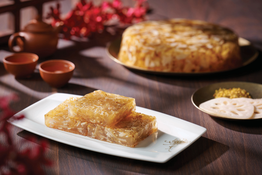 金殿九製陳皮桂花蓮藕糕。