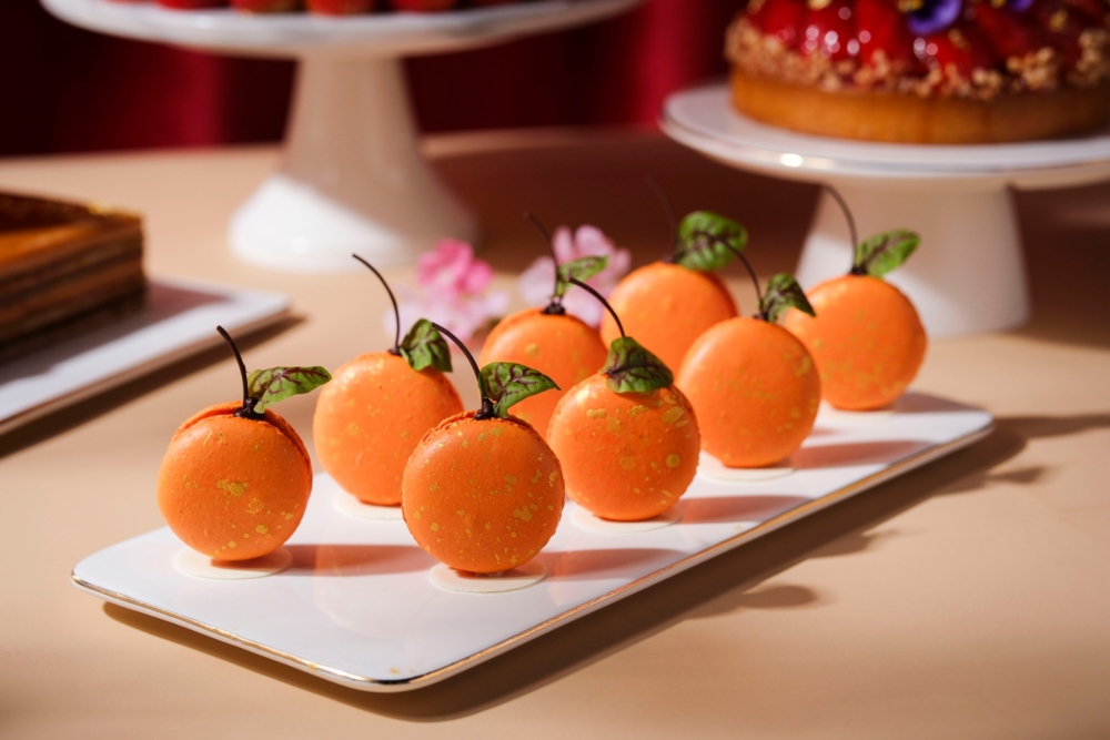 大吉大利柑橘馬卡龍！