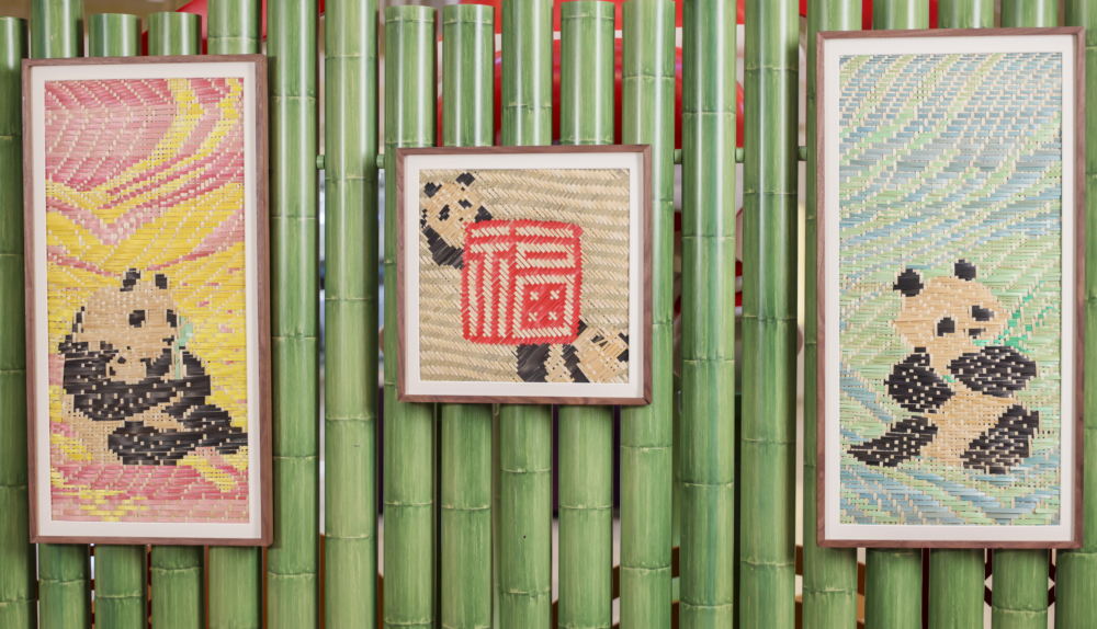 本地竹藝師戴倩兒為商場設計農曆新年竹藝裝置！