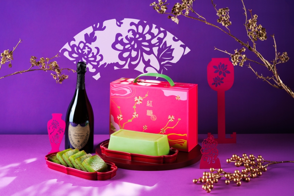 紅糖班蘭椰汁年糕。