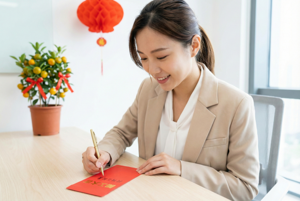 在開工利是封寫下激勵格言或目標，提醒自己保持正能量，助力新一年工作運與事業發展。