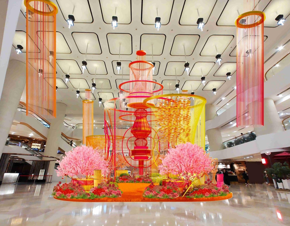 太古廣場 X 星街小區：「細織祝福 喜悅年年」。