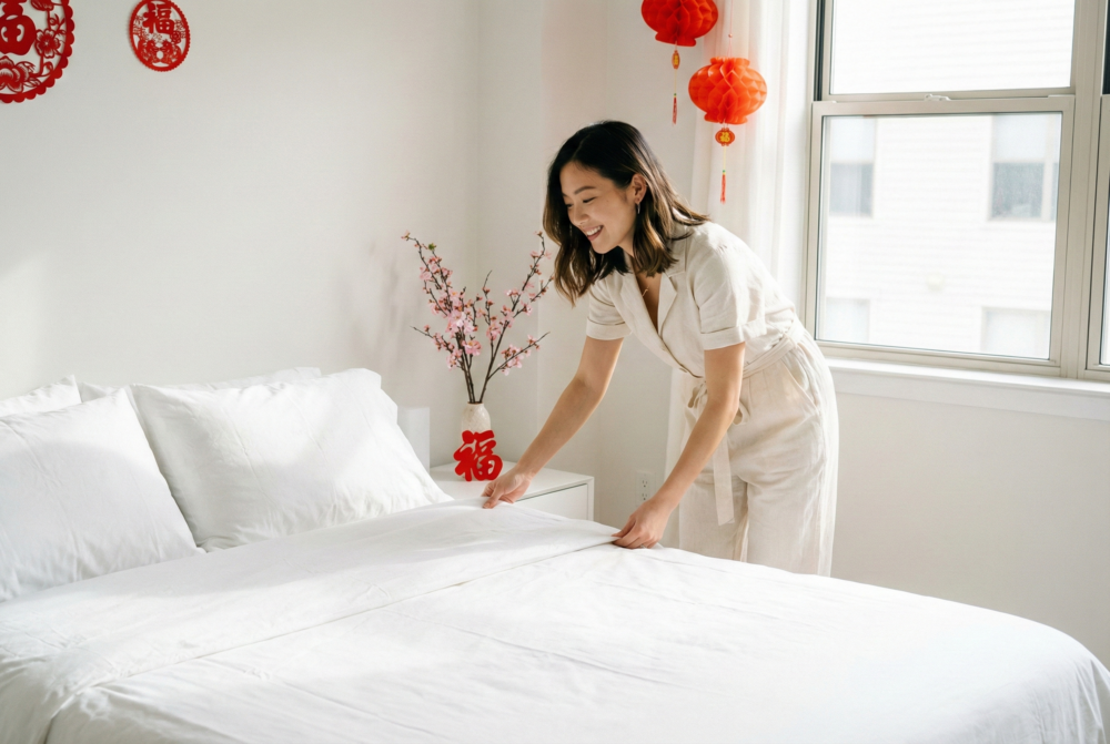 年廿八大掃除時,主人房床位最好保持原位,以維持睡眠品質和家庭運勢。