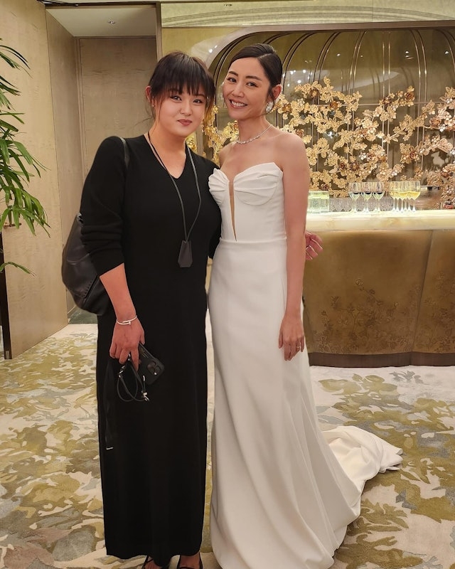 早前細細粒現身衛詩雅的婚禮，曬出的合照就見其身形瘦削不少！