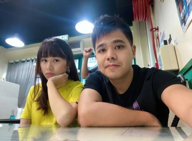 「混血肥仔」日前被爆疑似背移英太太芊蕙（芊蕙子），偷食拍檔女主持丁丁（丁彥均）