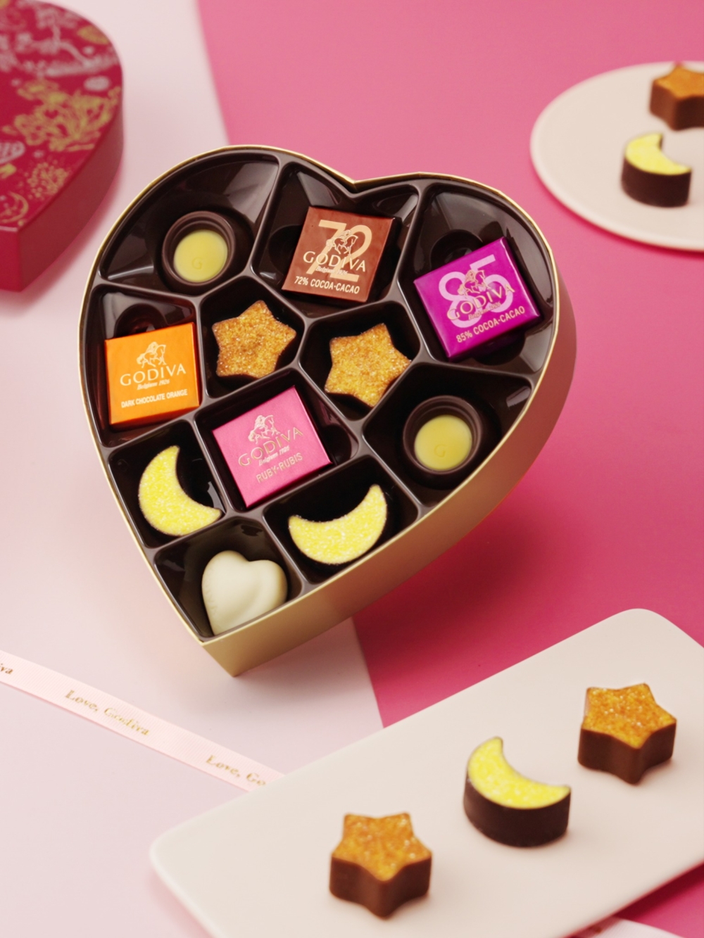 GODIVA 朱古力心形禮盒 15顆裝。