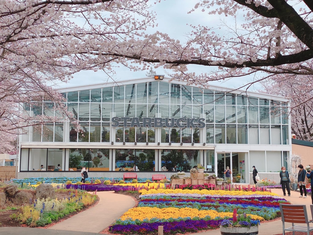 HANA・BIYORI打卡日本首間星巴克花園店！