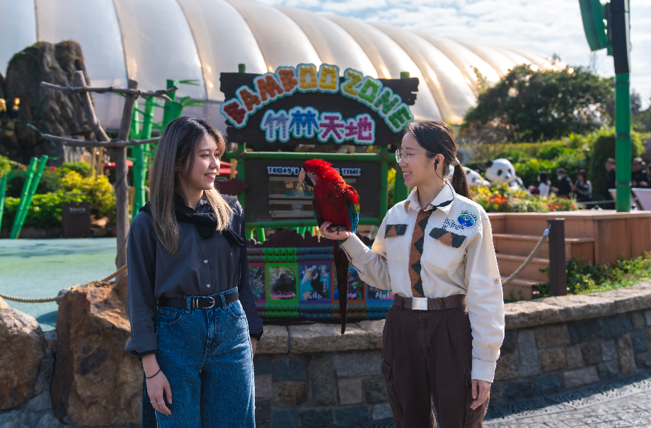 在動物護理員帶領下，你將可與人見人愛的樹懶、金剛鸚鵡和禿鷲近距離見面，認識不同動物好友的獨特習性。