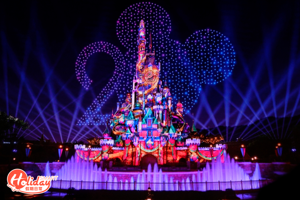 「迪士尼星夢光影之旅:星空派對」是香港迪士尼歷來最盛大的夜間匯演。