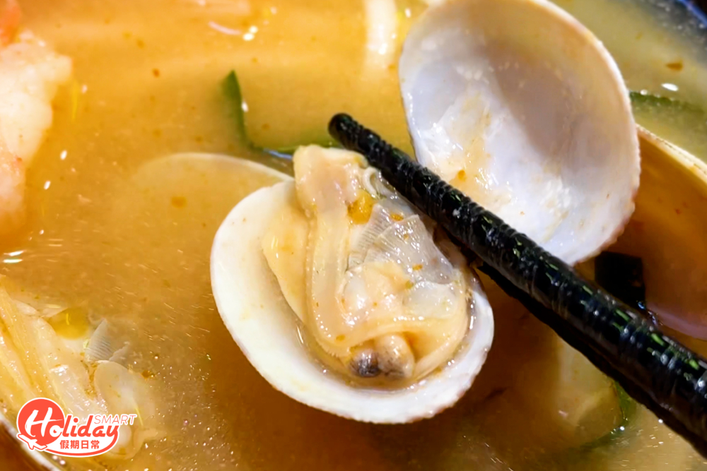 配料相當足，蜆有份量