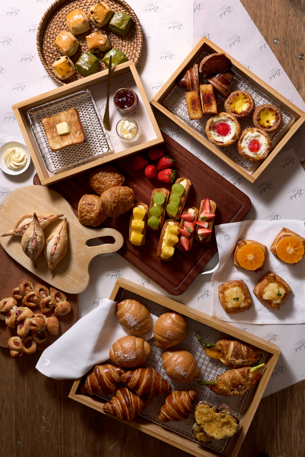 九龍香格里拉酒店推出期間限定「日本匠藝麵包早餐放題」。