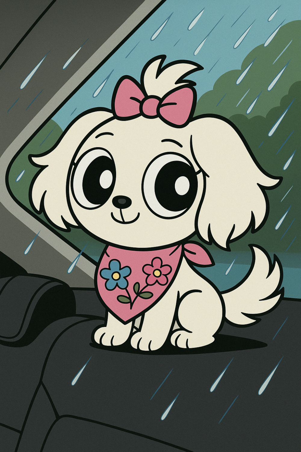 指令:製作成「飛天小女警」風格。