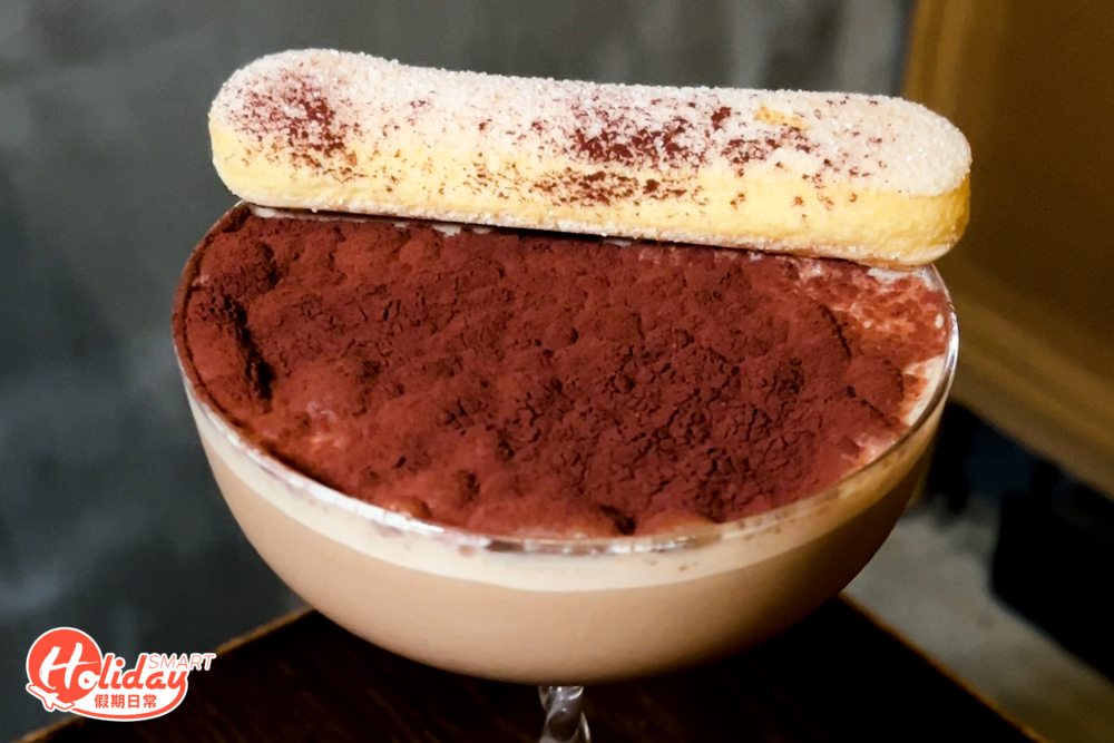 必點的Tiramisu雞尾酒，外型非常有誠意，打卡一流。
