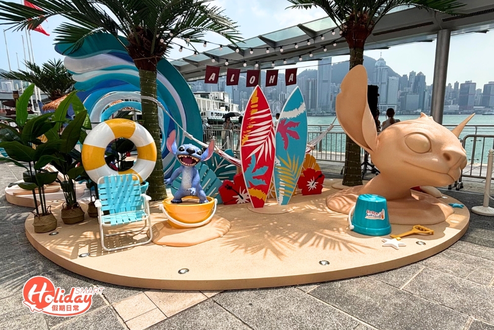 椰林樹蔭下的史迪仔。