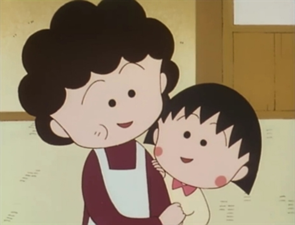 小丸子媽媽有時會對小丸子的無厘頭行為感到無奈，但在關鍵時刻總會默默支持小丸子。