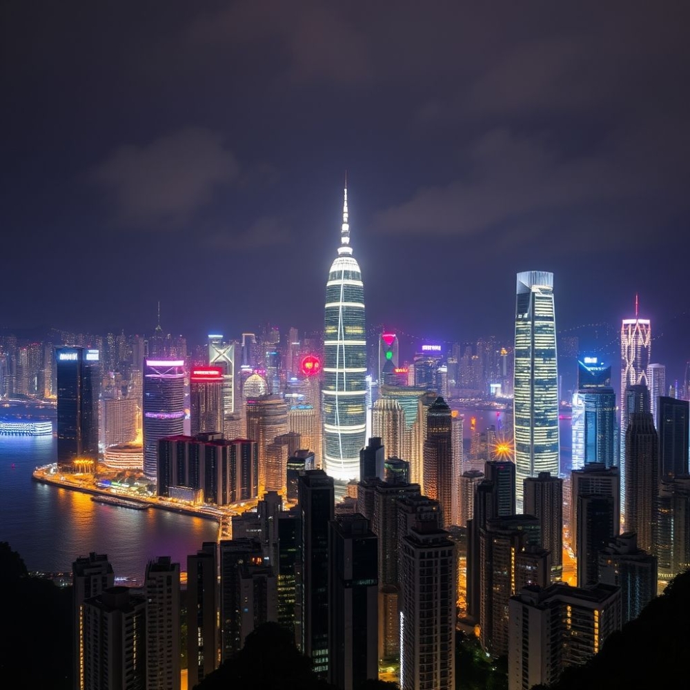 今次記者亦實測一下，輸入「Hong Kong night view」，就能簡單生成香港夜景的圖片。