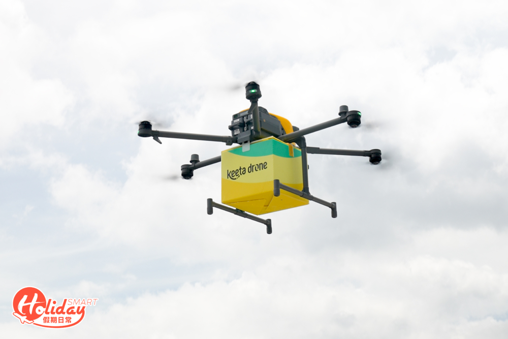 到底無人機送餐究竟如何運作，速度與費用是否成正比？即看小編自費實測用後感！