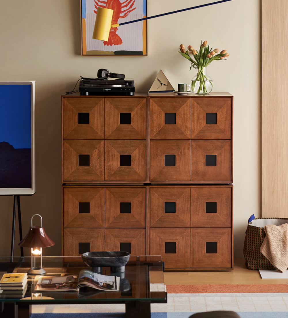 呢款組合櫃嘅實木復古設計唔只外型吸引仲好實用!