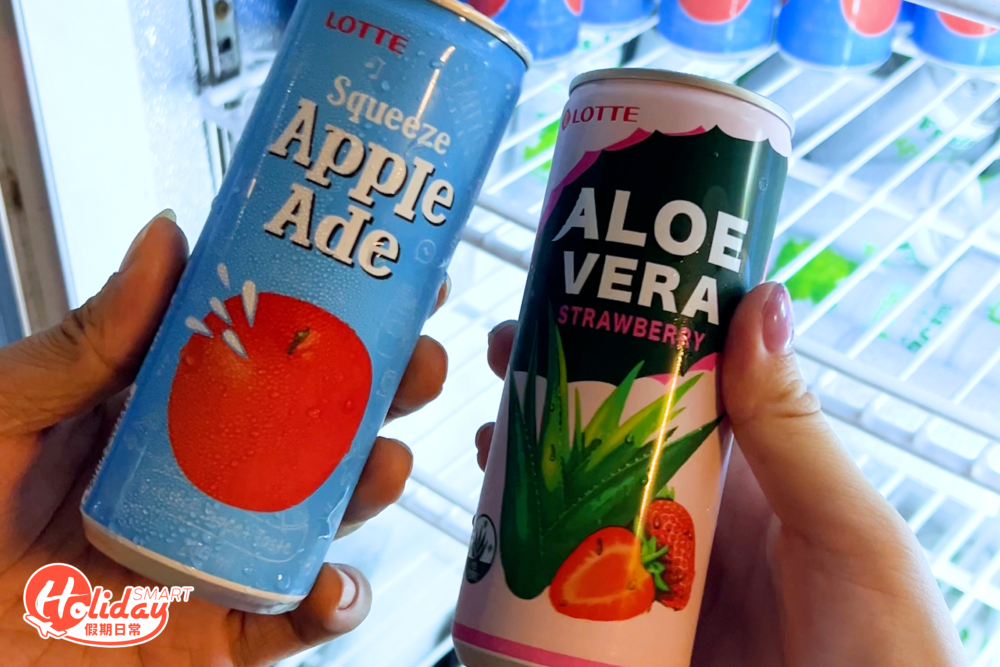 店家有超過10款飲品選擇，大多數都是韓國果汁。