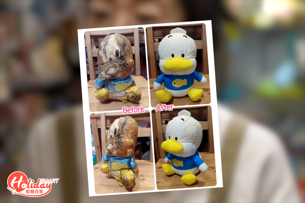 遇上複雜的個案，例如公仔已嚴重「毀容」得面目全非，就需要一至兩個月時間。