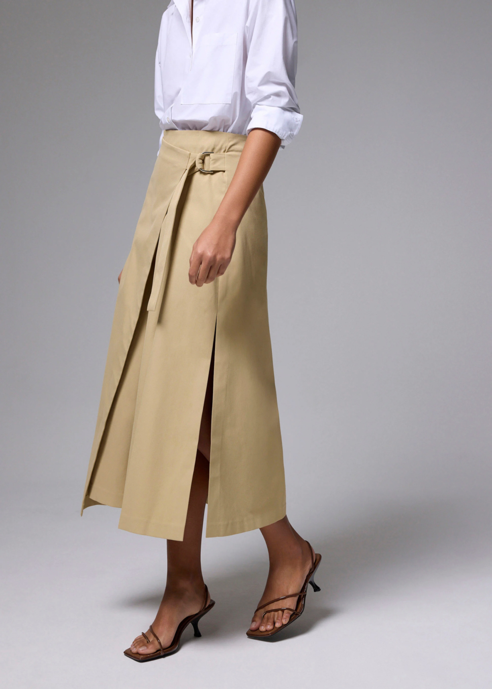 Tie Front Wrap Midi Skirt 原價$429,現以優惠價$215發售!