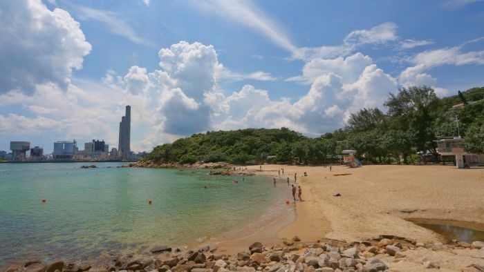 香港睇海好去處：洪聖爺灣泳灘。