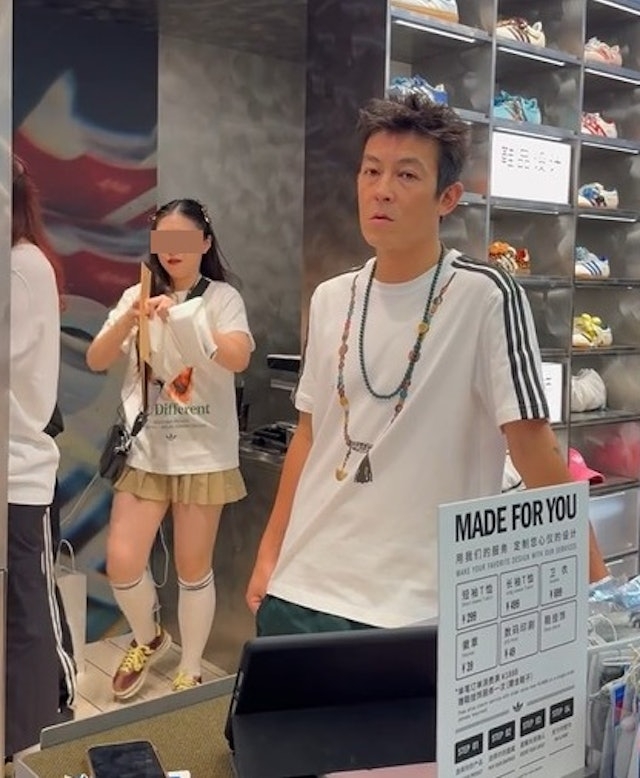 陳冠希擔任店員全程零遮掩，相當有耐心地招待顧客