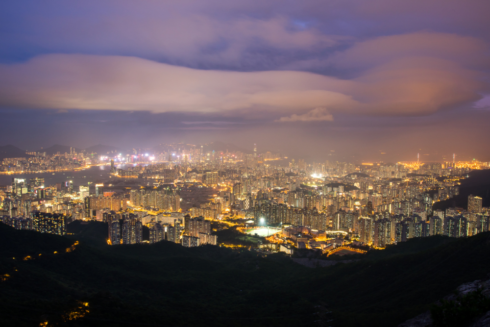 香港夜景推薦：飛鵝山。