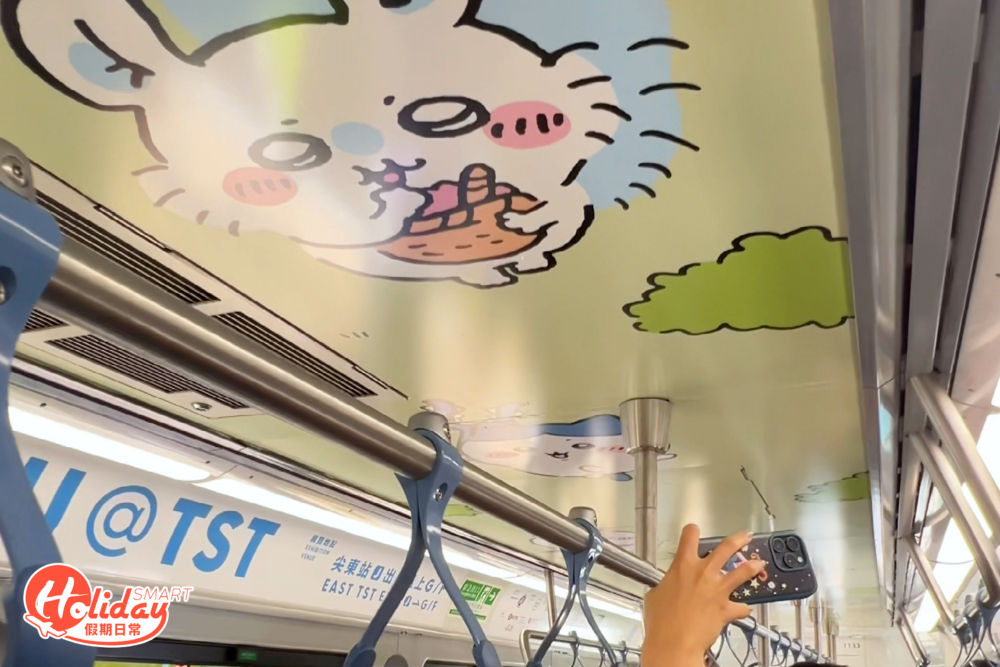 而另外更設有週末期間主題列車，將會特別行走輕鐵「屯門發現號」旅遊專綫，方便CHIIKAWA忠粉們上車盡情打卡！