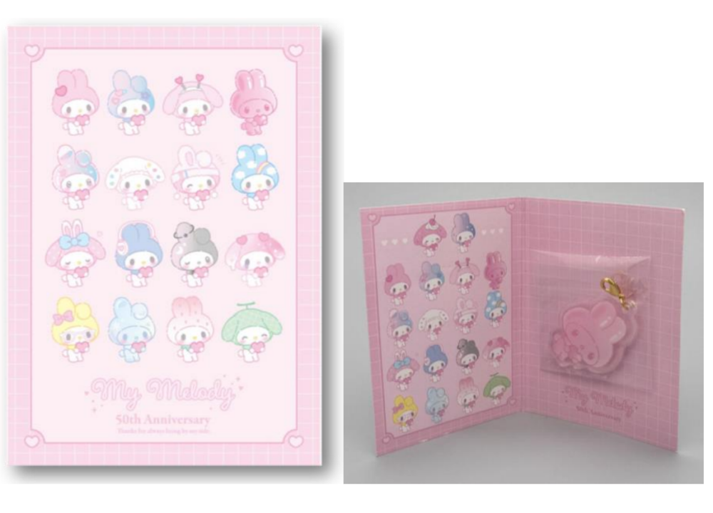 迷你My Melody亞克力掛飾（共18款， 隨機派發）。