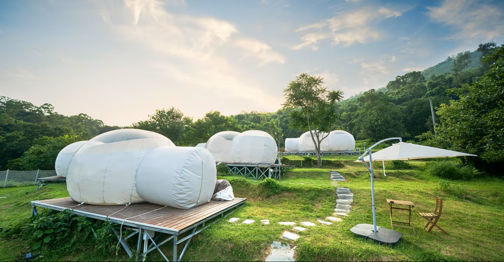 Galaxy Garden星園位於大嶼山梯田山坡上，遠離光害，夜晚的星空超壯觀！