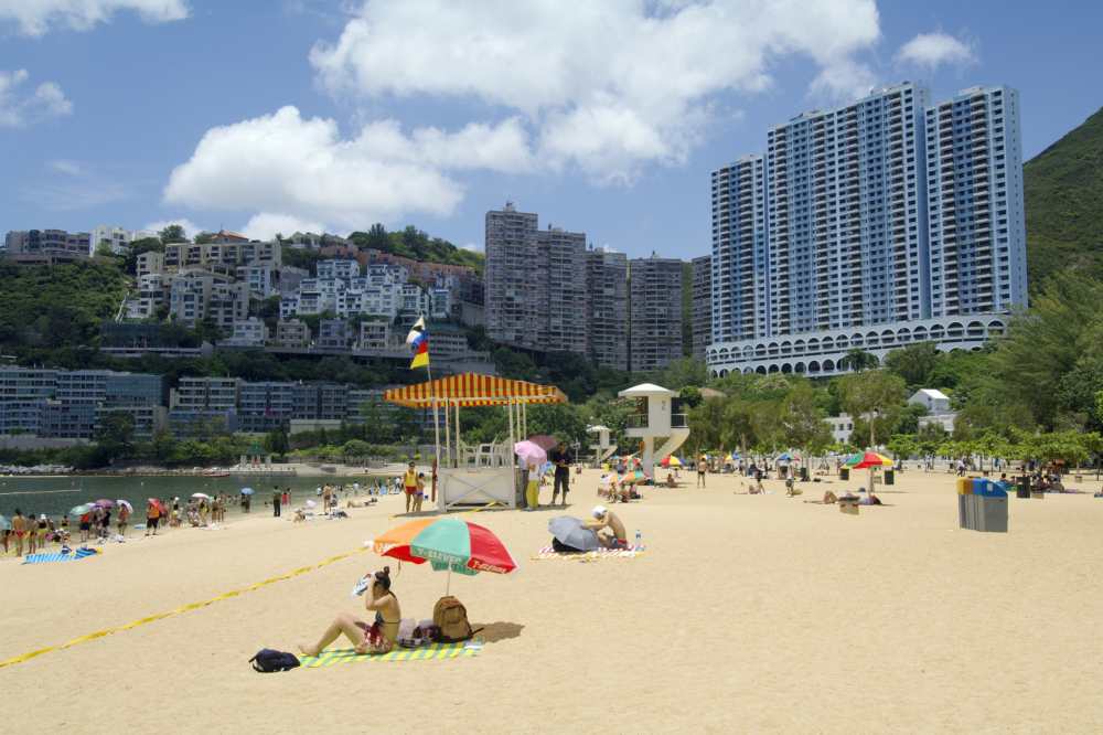 香港睇海好去處：淺水灣沙灘。