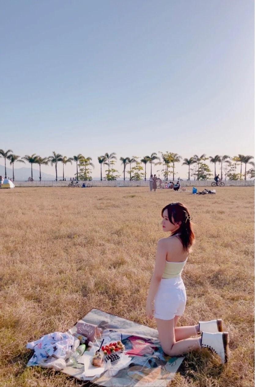 浩和街的草地非常適合野餐和放空