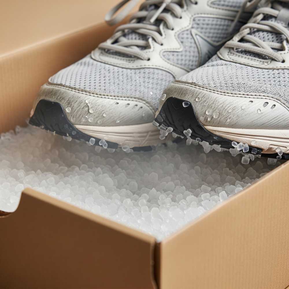 主要材料是二氧化矽，無毒無污染，有除臭，抗菌等功效。